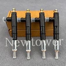 New 4X Fuel Injectors 1J550-53000 for Kubota V3800 V3800DI-T SVL90 M8540 M9540 picture