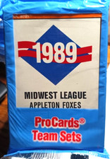1989 ProCards Minor League Baseball Card Set - Appleton Foxes (Sealed) Free Rtns picture