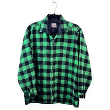 Donny 45 Buffalo Plaid Flannel Shirt Y2K Men's Large Grunge Streetwear picture