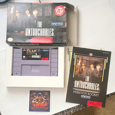 Vintage The Untouchables SNES CIB  NTSC-U/C 1991 Tested Authentic Very Clean picture