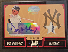 2004 Leaf Certified Cuts Don Mattingly Stars Jersey Relic Auto 18/23 picture