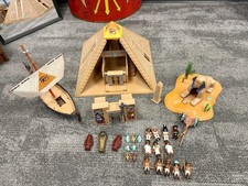Playmobil Ancient Egypt Pyramid Playset w/ Sphinx, Boat & Figures picture