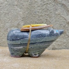 Zuni Fetish-Native American Animal Carving-Ricolite BEAR-Delvin Leekya picture