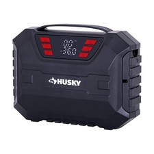 Husky 12-Volt DC Compact Quick Flow Air Compressor w/ Digital Gauge & LED Light picture