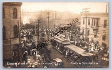 K66/ Freeport Illinois RPPC Postcard c1910 Pres. Roosevelt Trolley Railroad 317 picture