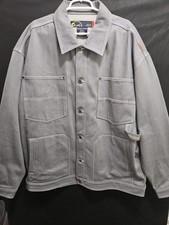 Vintige Y2K Godbody Jacket Men's 3XL Gray Denim  Heavy Denim Pockets  picture