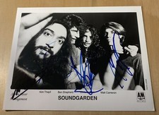 Soundgarden signed Badmotorfinger promo photo X4 Chris Cornell proof picture