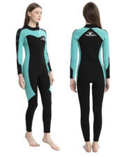 NEW JINTALECO Full Body Neoprene Wetsuit w/ Front Zip 4/3 mm & 3/2mm Women's XL picture