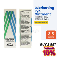 2x Alcon Duratears Eye Ointment 3.5g - Preservative-Free Moisture Support picture