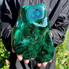 7.82LB TOP Natural Malachite crystal quartz Mineral specimen Reiki gem picture