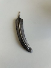 Vintage 1940’s Navajo UITA21 Native Feather Sterling Silver Pin Brooch Goro picture