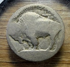 1913-D Type 1 Raised Mound Buffalo Nickel - No Date - Actual Coin Shown - INV57 picture