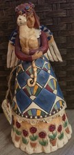Jim Shore 2002 Angel Holding Cat 8