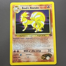 Pokémon  Brock's Ninetales 3/132 (LP) Gym Challenge Holo Rare Eng 2000 picture