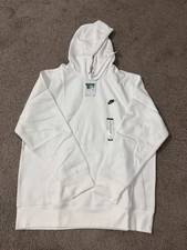 Mens Nike Sportswear Club White Hoodie Fleece Sz XL NEW FN3859-100 NWT picture