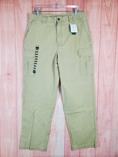 L.L. Bean Mens Cargo Pants Sz 34 X 32 Tan Cotton Side Utility Pockets Classic picture