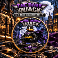#5 Batman The Dark Quack Force Duck 1 oz Copper Colorized Round Limited Mintage picture