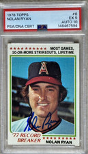 1978 TOPPS #6 NOLAN RYAN PSA 5 AUTO 10 BEAUTIFUL SIGNED AUTOGRAPH picture