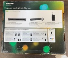 Shure BLX288/PG58 Dual Channel Wireless Microphone System with 2 PG58 Mint open picture