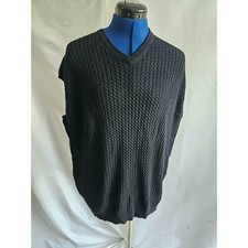 Pendleton Men’s M Gray Cable Knit Sweater Vest 100% Cotton Made in Japan picture