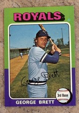 Topps 1975 George Brett #228 Rookie High Grade NM/Mint picture