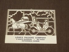 VINTAGE LEHR'S PACKING CO HUTCHINSON KANSAS 6