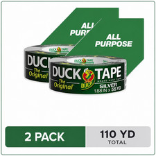 (2 pack) The Original Duck Tape Brand Duct Tape, 1.88 in. x 55 yd Silver picture
