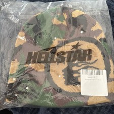 HELLSTAR Camo Rhinestone Beanie (Complexcon Release) 100% AUTHENTIC  picture