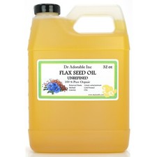 PURE FLAX SEED FLAXSEED CARRIER OIL COLD PRESSED LINSEED OIL 2 oz up to gallon picture