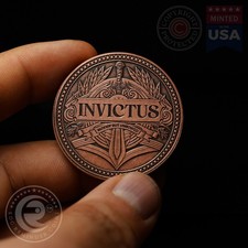 Invictus Coin | I'm the Master of My Fate  I'm the Captain of My Soul | EDC Coin picture