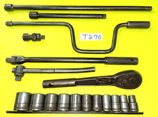 CRAFTSMAN TOOLS VINTAGE 18 PIECE 1/2 DRIVE GENERAL SERVICE SET CIRCLE H picture