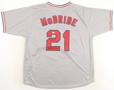 Bake McBride Signed St. Louis Cardinals Jersey Inscribed 