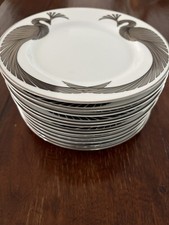 Fitz & Floyd Capri Platinee 11 dessert PLATES  7.5