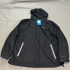 NEW COLOMBIA Bugaboo Fleece Interchange 3-in-1 Jacket Women 2X Black Omni-Tech picture