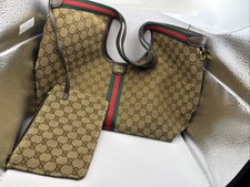 GUCCI GG Inspired 2-way Shoulder Bag W/accessories Web Strap, Detachable Strap  picture