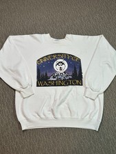 Vintage 1987 University of Washington Huskies Crewneck Sweatshirt Tee Jays M USA picture