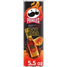 7x Cans Pringles Hot Ones Rojo Flavor Potato Crisps Chips | 5.5oz picture
