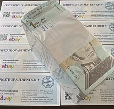 Venezuela 1 Million Bolivar Soberano 2020 used X 1000 Pcs Bundle + COA 💎 P-114 picture