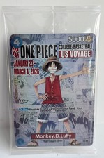 2026 ONE PIECE COLLEGE BASKETBALL US VOYAGE #055 MONKEY D. LUFFY SEALED MINT picture