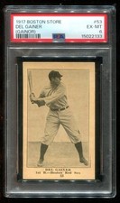 1917 H801-8 Boston Store #53 Del Gainer PSA 6 EX-MT Boston Red Sox picture