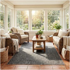 Koeckritz Trailblazer Charcoal Gray Rug for Patio, Deck, Gazebo | Custom Sizes picture