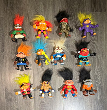 12 Vintage Troll Action Figure Set Mixed Lot Multicolor Plastic Figures picture