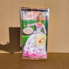 Barbie Collector Victorian Tea Fashion Doll Blonde Blue Eyes 11in NIB Set picture