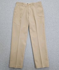 J Crew Essential Chino Pants Vtg 90s Y2k Men's Sz 33x32 R Straight Beige  picture