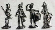 Mid 20th Century Metal (Pewter) Napoleonic French France Soldiers,Drummer-lot 4 picture