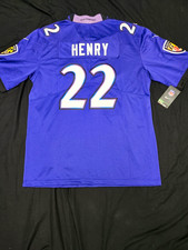 Nike Henry #22 Baltimore Ravens Purple NFL Football Jersey Size M picture