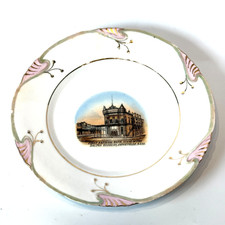 Coffeyville KS KANSAS Dalton BANK ROBBERY Antique Souvenir RARE China Dish Plate picture