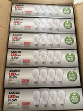 SATCO LED A19 15.5W Cool White 5000K Medium Base Light Bulb S28790 3 boxes total picture