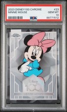 2023 Topps Disney 100 Chrome  #23 Minnie Mouse PSA 10 GEM MINT Low Pop picture