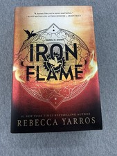 2023 IRON FLAME by Rebecca Yarros 1st Edition Printing HC/DJ Black Sprayed Edges picture